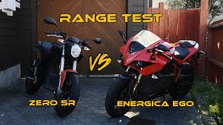 Energica Ego 134 Real World Range Test Compared to Zero SR 125 [upl. by Kimmie831]