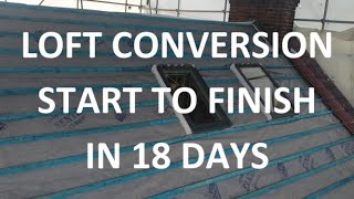 LOFT CONVERSION  START TO FINISH IN 18 DAYS  Hip to Gable Conversion completed  Housing Market [upl. by Ainot340]