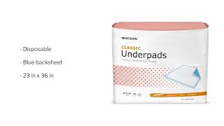 McKesson Classic Plus Underpads [upl. by Htilil]