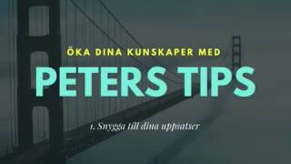 Peters tips  Snygga till dina uppsatser [upl. by Trill]