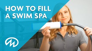 Swim Spa Start up  How to Fill a Swim Spa [upl. by Anoet]