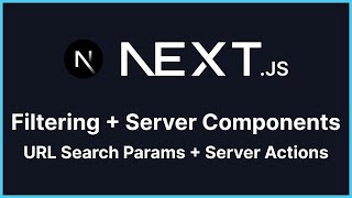 Filtering with React Server Components URL Search Params Server Actions [upl. by Pontus]