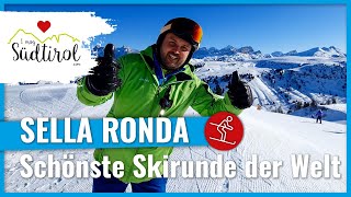 Sella Ronda ❤️ Die schönste Skirunde der Welt ❄️ Dolomiti Superski ➡️ Skiurlaub in Südtirol [upl. by Neeliak]