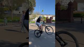 My best wheelie yet 🚴‍♂️🫡 specialized hardtail fuse [upl. by Eelime791]