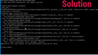 SOLVED How to solve ImportErrorDLL load failed The specified module could not be found [upl. by Aiasi]