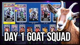 MY DAY 1 GOD SQUAD IN NBA 2k22 MyTEAM THIS CARD IS MY SECRET WEAPON [upl. by Iseabal]