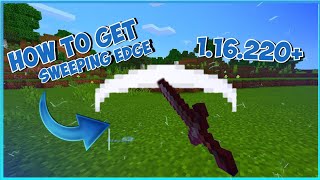 How To Get Sweeping Edge  Swipe Particle  In Minecraft PE  Bedrock  116220  100 Working [upl. by Jonah]