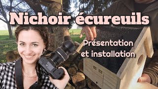 Nichoir écureuil  présentation et installation  écureuil [upl. by Diva]