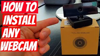 HOW TO INSTALL ANY WEBCAM  QUICK amp EASY [upl. by Ahsinaj799]