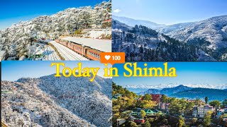 Shimla in June  Snow ❄️ in Shimla  Weather  Kufri Shimla  Summer 2024 [upl. by Stacee509]