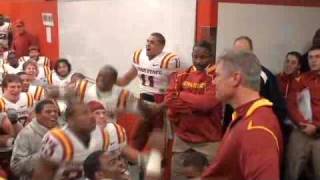 Iowa State postgame lockeroom celebration vs Nebraska 102409 [upl. by Ayotak]