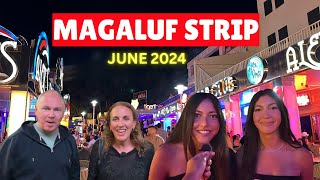 Magaluf Strip at 11pm in June 2024 with the Scotsman in Tenerife [upl. by Eidderf]