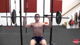 How To Seated Barbell Shoulder Press [upl. by Hares]