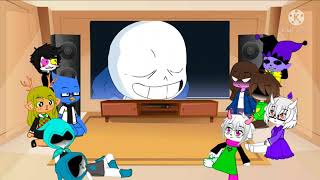 Deltarune reacts to Sans vs Jevil [upl. by Juliano680]