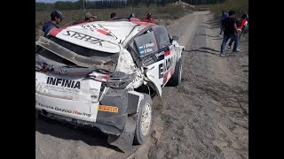 Vuelco a bordo quotCoyotequot Villagra  Rally Argentino Vuelta de La Manzana  Rio Negro 2021 [upl. by Meehar]