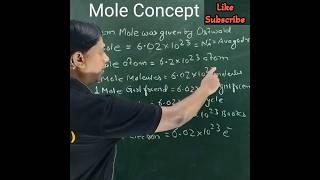 Mole Concept Class 11 shorts viralvideo chemistry [upl. by Ingamar]