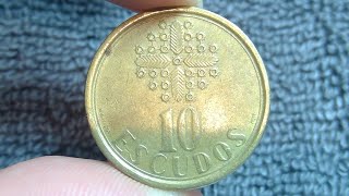 1990 Portugal 10 Escudos Coin • Values Information Mintage History and More [upl. by Nitsug]