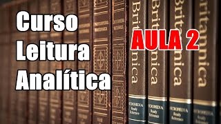 LEITURA ANALÍTICA  Aula 2  Leitura Elementar [upl. by Akimak]