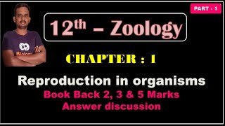 12th zoology chapter 1 book back answers  zoology lesson 1 book back answers  12 th Zoology [upl. by Tenaj186]