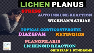 LICHEN PLANUS CauseClinical features amp treatment [upl. by Marashio]