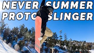 Never Summer Proto Slinger Snowboard Review 2023 [upl. by Cutler176]