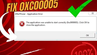 Fix 0xc00005 The Application was unable to start correctly 0xc00005 [upl. by Ggerc]