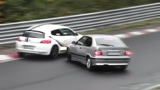 Slippery Action Nordschleife Drift Crash amp Lucky Driver Touristenfahrten 13102013 [upl. by Drawyeh]