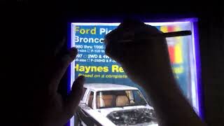 Ford Bronco Tracing Haynes Manual ASMR [upl. by Anaeirb]