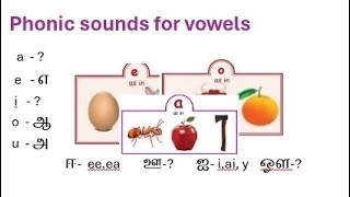 Phonic sounds for vowels in tamil [upl. by Emile]