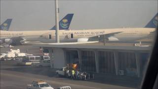 Saudi Arabian Airlines 747300 Jeddah Departure [upl. by Jonny695]