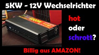 POWLAND 12V 5000Watt Inverter Wechselrichter  Billig aus Amazon Hot oder Schrott [upl. by Stacee]