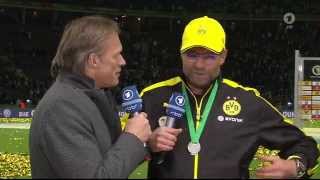 DFB POKALFINALE 2015 Jürgen Klopp letztes Interview für Borussia Dortmund [upl. by Oriel]