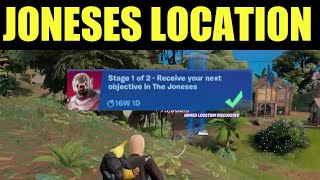 Receive your next objective from the joneses  Fortnite Joneses LOCATION Chapter 3 Challenge guide [upl. by Anailuy]