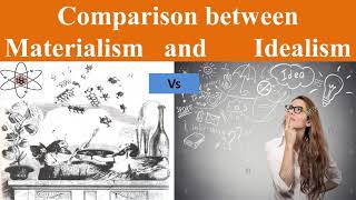 Comparison between Materialism and Idealism  Theories of Reality Philosophy Simplified [upl. by Scammon]