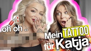 Ich darf entscheiden WAS für ein TATTOO KATJA KRASAVICE bekommt  😱😏  Dagi Bee [upl. by Rhonda]