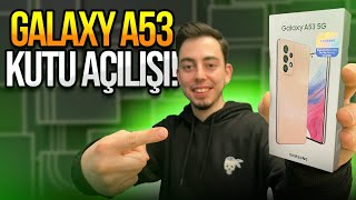 Samsung Galaxy A53 5G kutusundan çıkıyor [upl. by Leahcimaj]