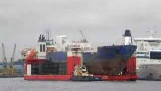 Heavy Lift Vessel Fjord and Ice Maiden 1  River Tyne [upl. by Downs]