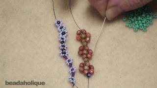 How to Bead Weave a Daisy Chain [upl. by Herzig]