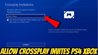 Allow Crossplay Invites PlayStation [upl. by Ailecra675]