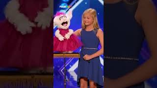 Darci Lynne Singing Ventriloquist Get Golden Buzzer  Americas Got Talent [upl. by Dygert]