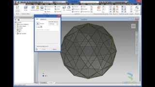 Autodesk Inventor 2014  3D mesh to 3D solid [upl. by Enillebyam790]