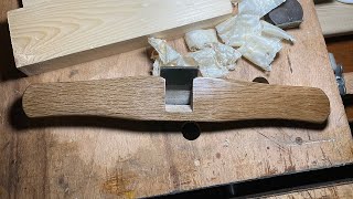 Make a Nankin plane japanese spokeshave 南京鉋 [upl. by Llydnek942]