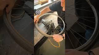 Cyclists You Wont Believe What a rope Can Do to Your Bike Tire shorts [upl. by Carlyle]