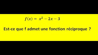Fonction réciproque dune fonction polynôme [upl. by Maxentia149]