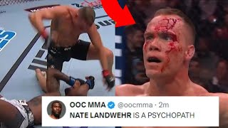 FIGHTERS REACT TO NATE LANDWEHR KNOCKOUT JAMALL EMMERS  LANDWEHR VS EMMERS REACTIONS [upl. by Bravar]