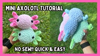 Crochet Axolotl NO SEW Tutorial ✨ FREE Amigurumi Pattern Step by Step Advanced Beginners [upl. by Drusi852]