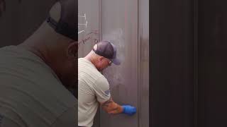 How to Remove Adhesive Chalk Marker and Paint Pen From a Metal Roof shorts [upl. by Gant415]