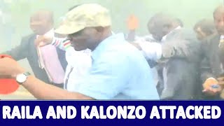 Breaking Kalonzo Run for their lives after Goons attacked Azimio presser live on TV [upl. by Kwei456]