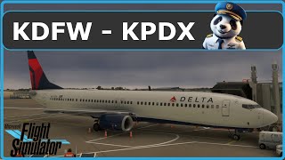 🔴MSFS LIVE  PMDG 737900ER  KDFW  KPDX  Covering Severe Weather [upl. by Mozart]