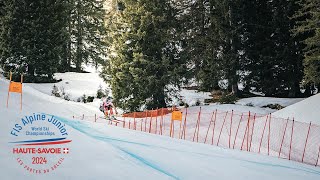 Championnats du Monde Ski Alpin Junior  JOUR 1 [upl. by Joost316]